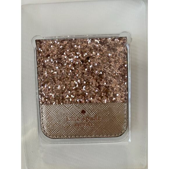 Kate Spade New York Rose Gold Sticker Pocket Smartphone Card Holder NIB - Picture 5 of 5